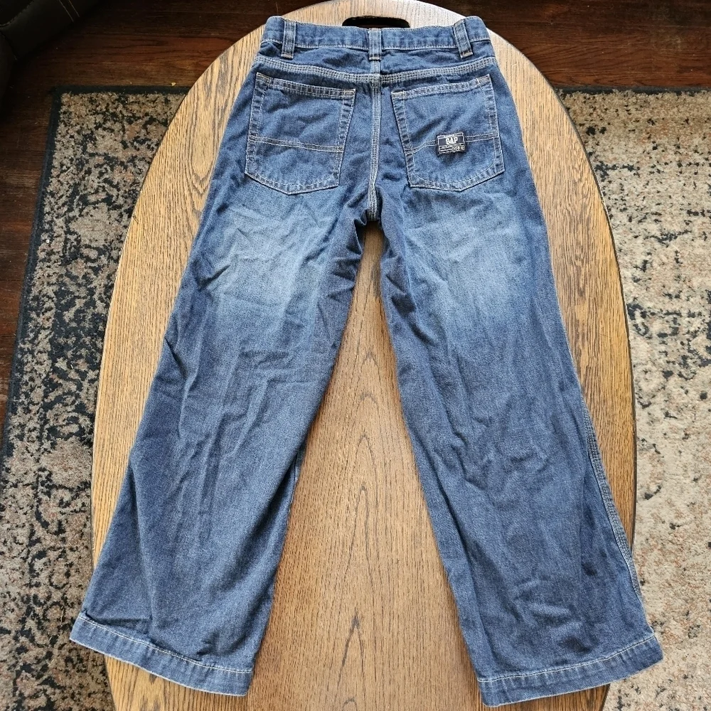 Gap Super Loose Dark Wash Straight Cut Jeans Size Boy's 10